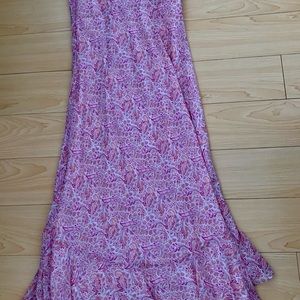 Ann Taylor Dresses - Ann Taylor Pink Paisley High Low Silk Dress Ann Taylor Dresses - Ann Taylor Pink Paisley High Low Silk Dress